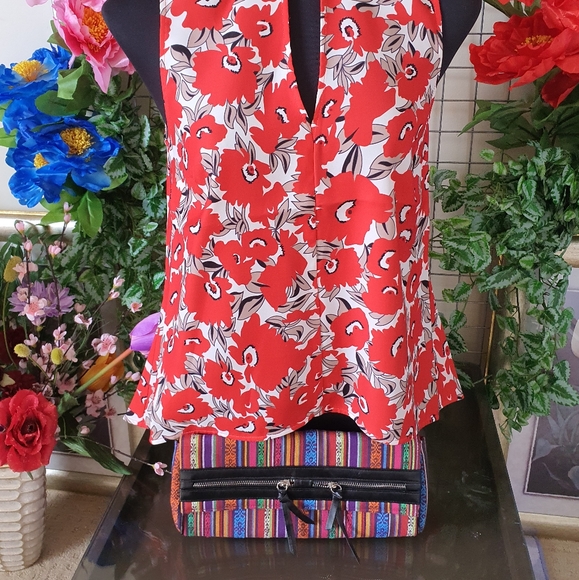 LONDON REBEL Multicolour Woven Clutch Bag - Picture 8 of 16